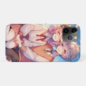 Schattige knuffelig anime koppel grillig romantisc Case-Mate iPhone case (Achterkant (horizontaal))