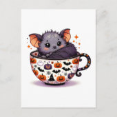 Schattige knuppel in een Halloween Teacup Briefkaart (Voorkant)