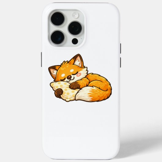 Schattige knusse slapende vos Case-Mate iPhone case (Achterkant)