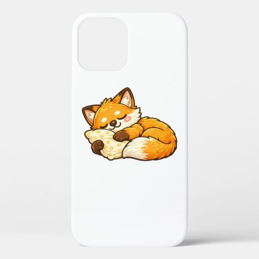 Schattige knusse slapende vos Case-Mate iPhone case (Achterkant)