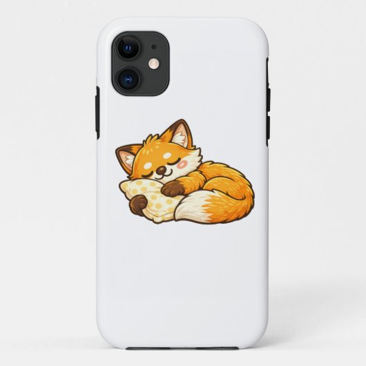 Schattige knusse slapende vos Case-Mate iPhone case (Achterkant)