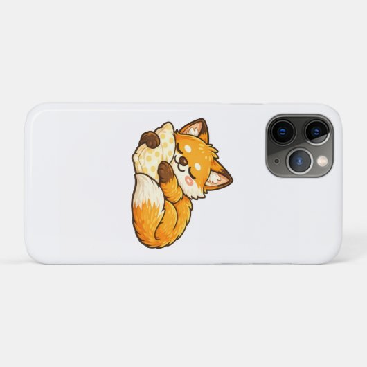 Schattige knusse slapende vos Case-Mate iPhone case (Achterkant (horizontaal))