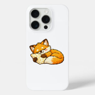 Schattige knusse slapende vos iPhone 15 pro case