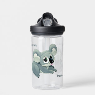 Schattige Koala aangepaste naam Waterfles