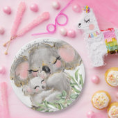 Schattige Koala-Baby, Mam Baby shower Papieren Bor Bordje (Feest)