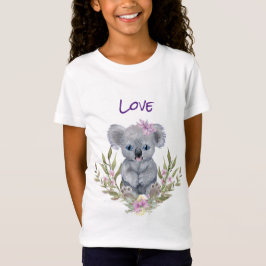 Schattige Koala Beer Bloemen T-shirt