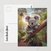 Schattige Koala Beer Briefkaart (Voorkant / Achterkant)