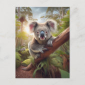 Schattige Koala Beer Briefkaart (Voorkant)