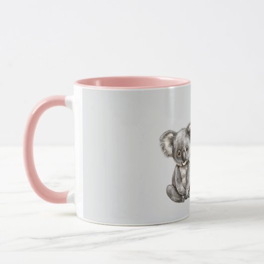 Schattige Koala Beer Dier Mok (Links)