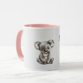 Schattige Koala Beer Dier Mok (Voorkant links)