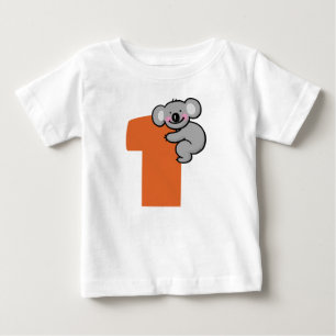 Schattige Koala Beer Eén Zoete Jaar 1e Verjaardag