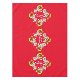 Schattige Koala beer en geschenken rood tafelkleed