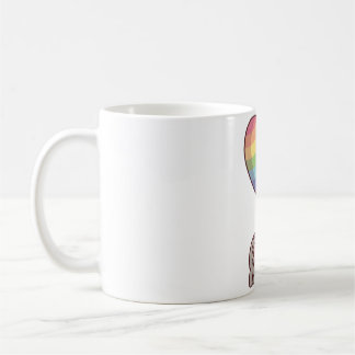 Schattige Koala Beer en Regenboog Ballon Koffiemok
