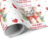 Schattige Koala Beer kerstcadeau Cadeaupapier (Rol Hoek)