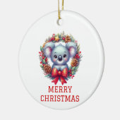 Schattige Koala Beer Kerstmis Keramisch Ornament (Links)