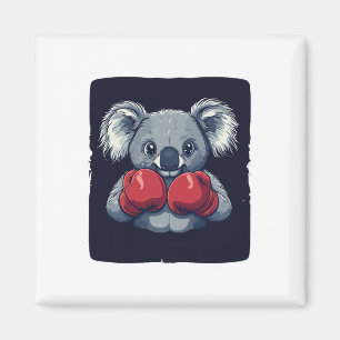 Schattige Koala-Beer met serieuze boksvaardigheden Magneet