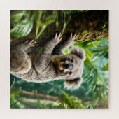 Schattige Koala Beer op een boom Legpuzzel (Horizontaal)