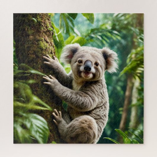 Schattige Koala Beer op een boom Legpuzzel (Verticaal)
