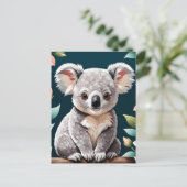 Schattige Koala Beer Poster Briefkaart (Staand voorkant)