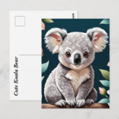 Schattige Koala Beer Poster Briefkaart (Voorkant / Achterkant)
