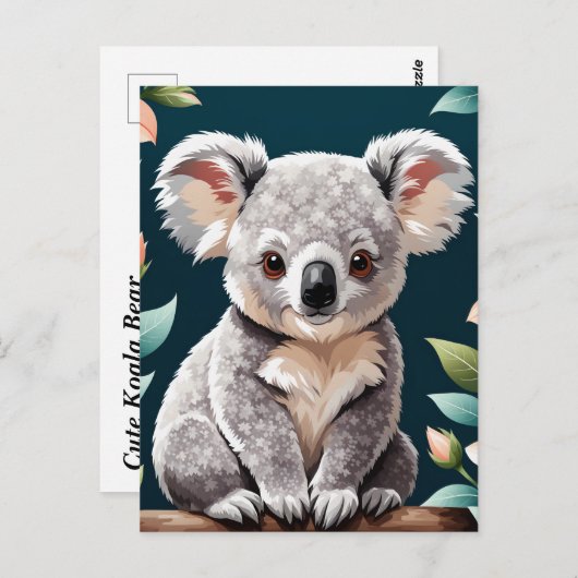 Schattige Koala Beer Poster Briefkaart (Voorkant / Achterkant)