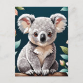 Schattige Koala Beer Poster Briefkaart (Voorkant)