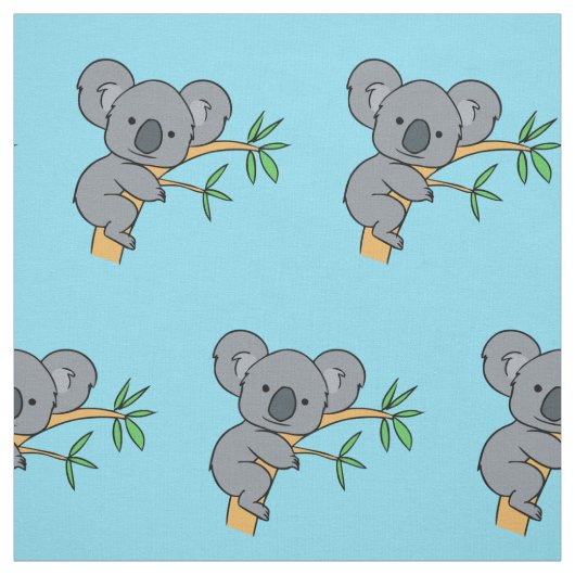 Schattige Koala Beer Stof (Swatch)