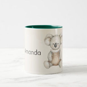 Schattige Koala Beer Tweekleurige Koffiemok
