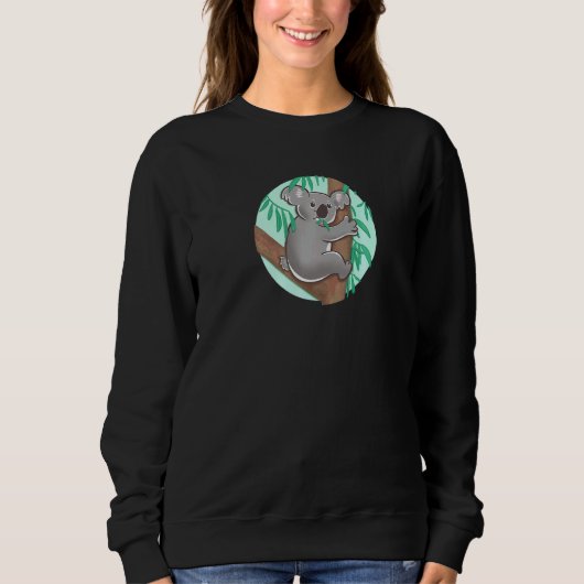 Schattige Koala Beer Voor Koala Trui (Voorkant)