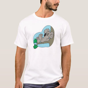 schattige koala die slaapt op een tak t-shirt