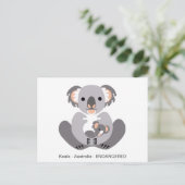Schattige KOALA -Dierenvriend - Wildlife - Marsupi Briefkaart (Staand voorkant)