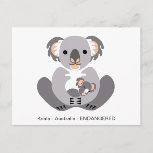 Schattige KOALA -Dierenvriend - Wildlife - Marsupi Briefkaart
