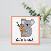 Schattige Koala Gefeliciteerd Kaart (Staand voorkant)