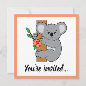 Schattige Koala Gefeliciteerd Kaart (Voorkant)