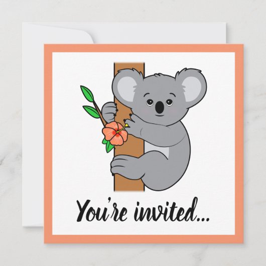 Schattige Koala Gefeliciteerd Kaart (Voorkant)