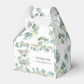 Schattige Koala Greenery Baby shower Dank u Bedankdoosjes (Achterkant)