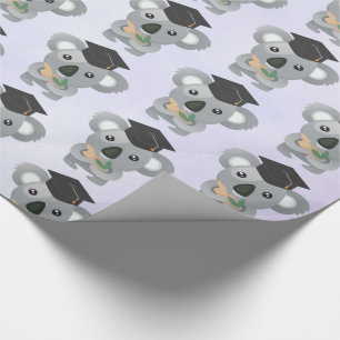 Schattige Koala in een Zwarte Afstudeermuts Cadeaupapier