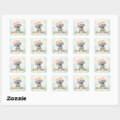 Schattige Koala Je Bent Een Geweldige Leraar Leerl Vierkante Sticker (Vel)