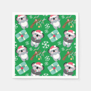 Schattige Koala Kerstmis Servet
