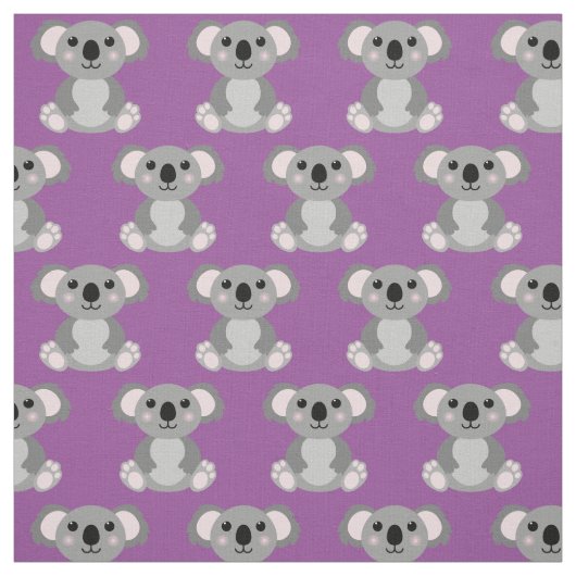 Schattige Koala Kinderen Cartoons Stof (Swatch)