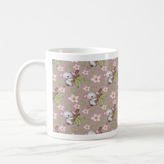 schattige koala koffiemok (Links)