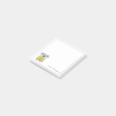 Schattige koala leest dier kinder briefpapier papi post-it® notes (Schuin)