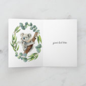 Schattige Koala Met Baby Je Bent Een Koala-tische  Kaart (Binnen)