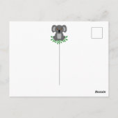Schattige koala met eucalyptus kinderverjaardag briefkaart (Achterkant)