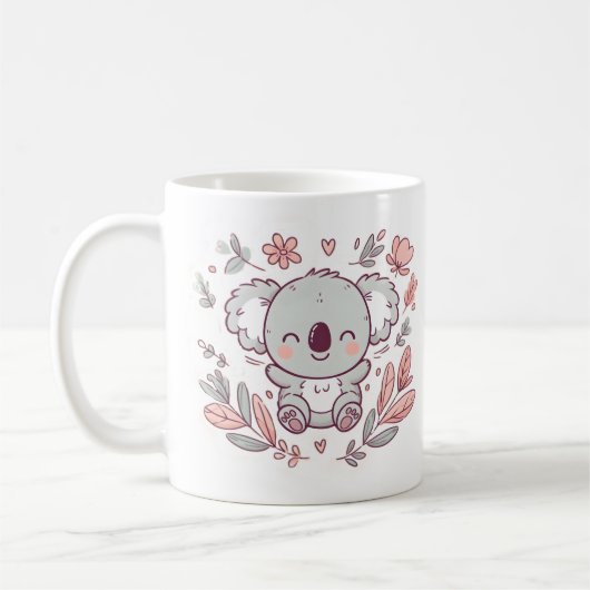 Schattige Koala met grillige charme Koffiemok (Links)