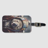 Schattige koala met schattig pet op maat bagagelabel (Voorkant (horizontaal))