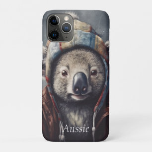 Schattige koala met schattig pet op maat Case-Mate iPhone case
