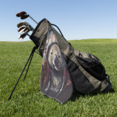 Schattige koala met schattig pet op maat golfhanddoek (Groen)