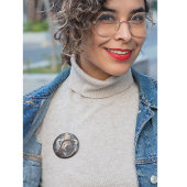 Schattige koala met schattig pet op maat ronde button 7,6 cm