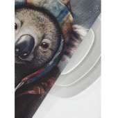 Schattige koala met schattig pet op maat theedoek